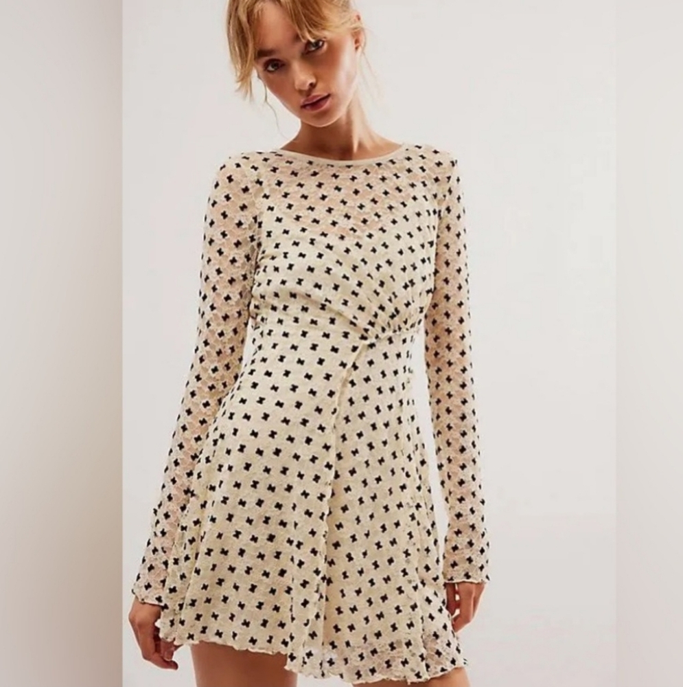 Free People Sheer Delight Mini Dress - Picture 2 of 8